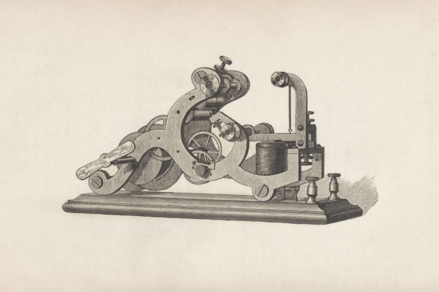 Medieval manuscript mechanical device illustration