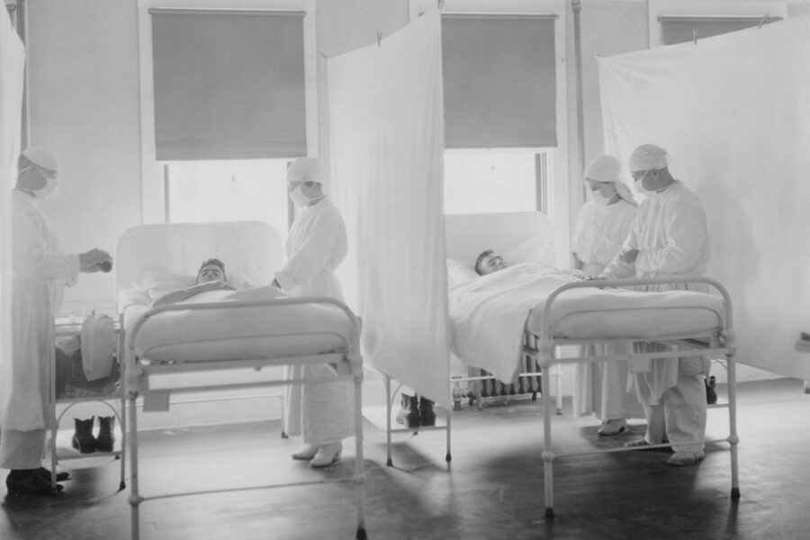 19th century hospital ward doctor handwashing