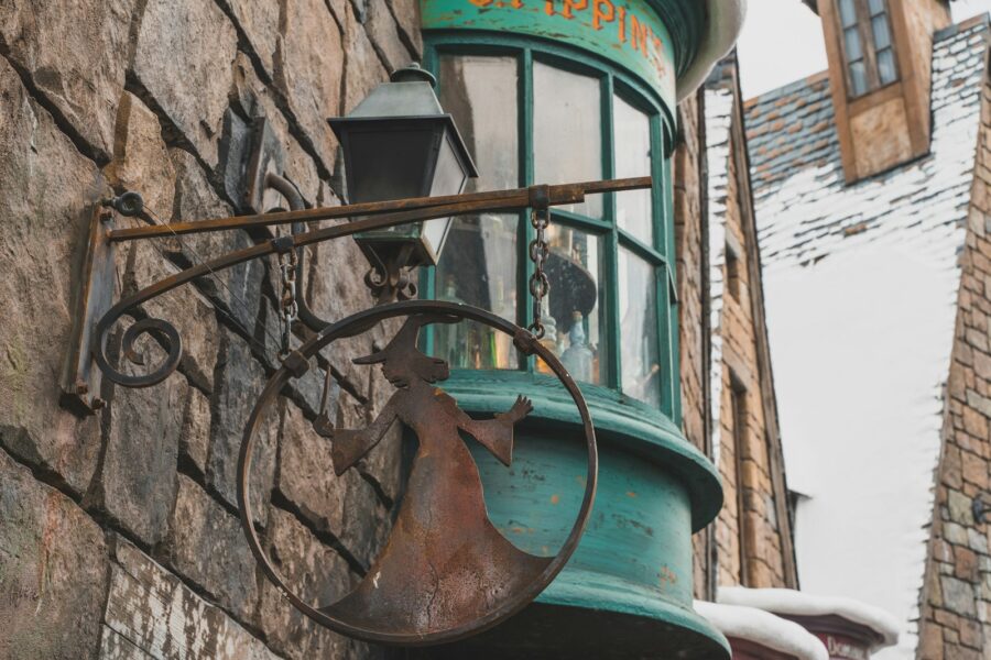 Old european alley rat catcher dog lantern