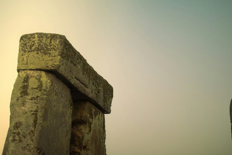Ancient sundial stone sky