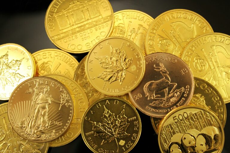 Gold touch piece coin scrofula