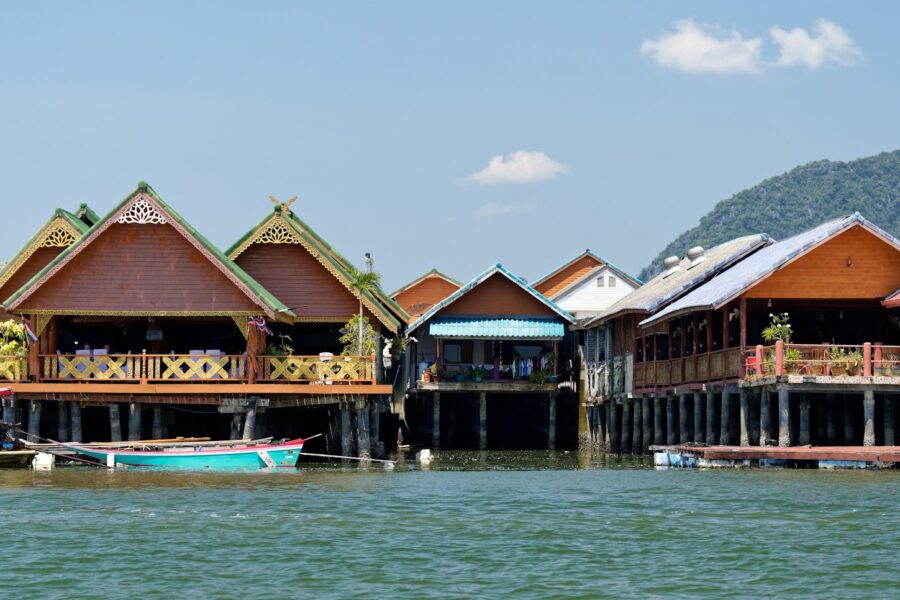Tropical pacific village