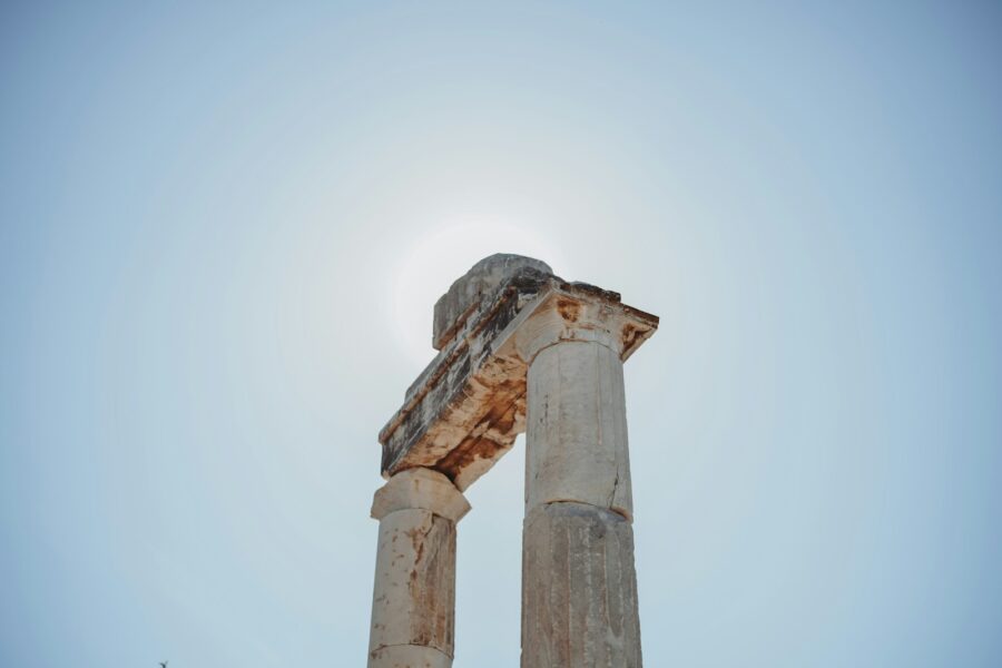 Ancient stone pillar