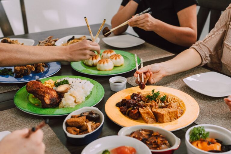 Chopsticks shared dishes