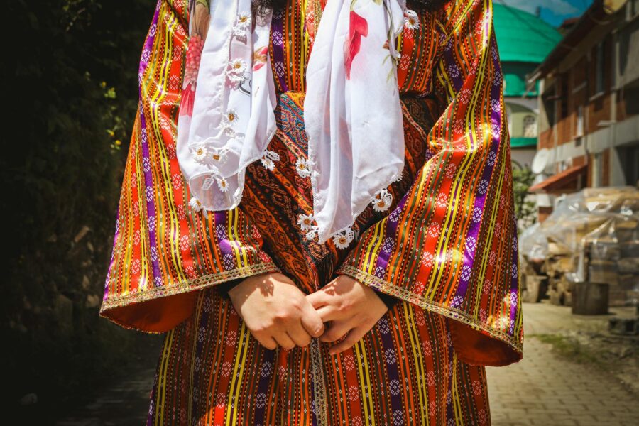 Historical clothing colorful