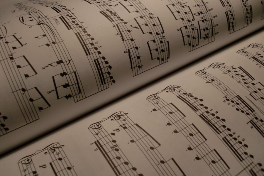 Old printed music