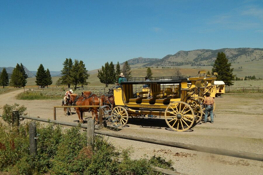 Historic post coach
