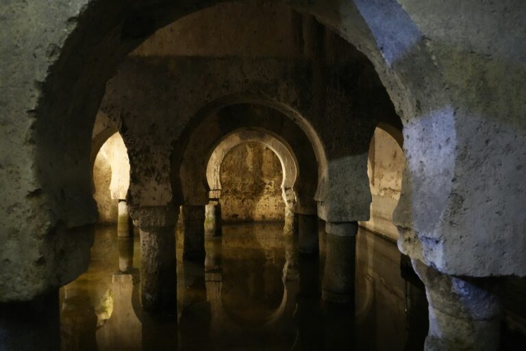 Roman aqueduct underground