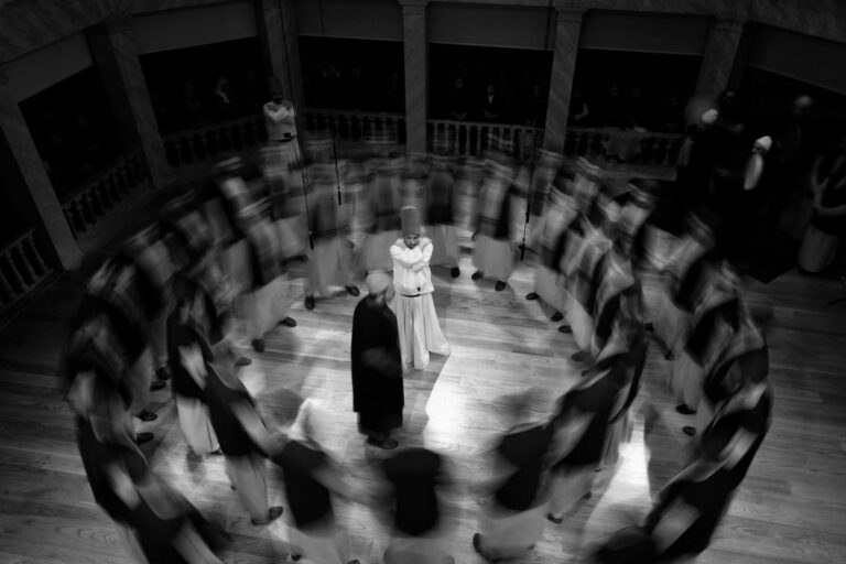 Whirling dervishes ceremony