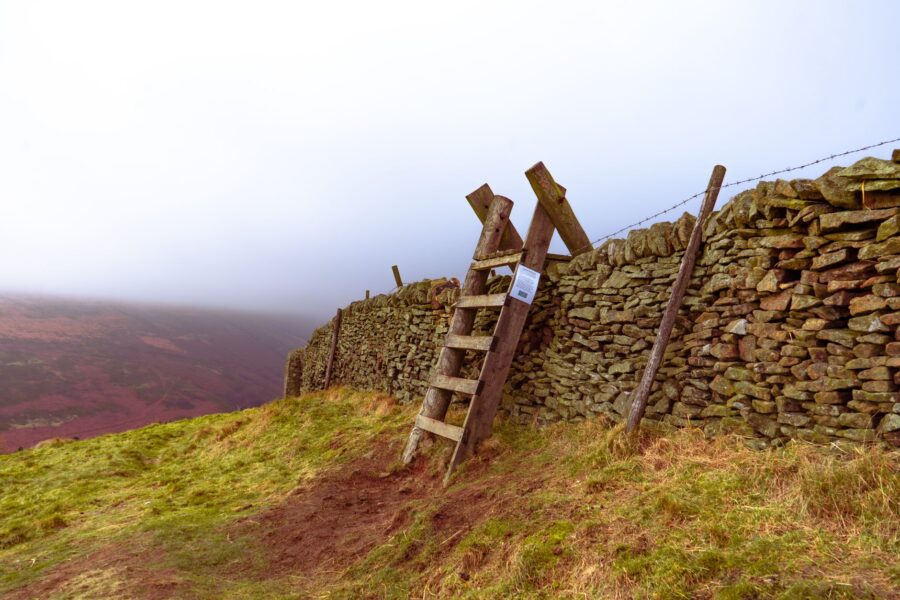 Old countryside footpath