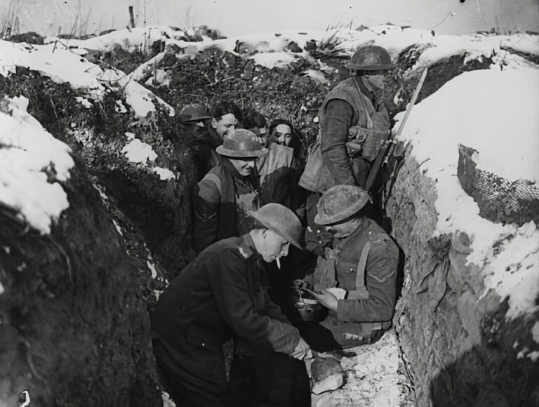 Evacuated civilians winter