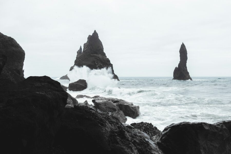 Rocky icelandic coast