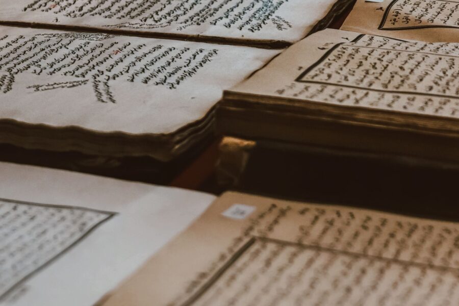 Ancient manuscript calendar pages parchment