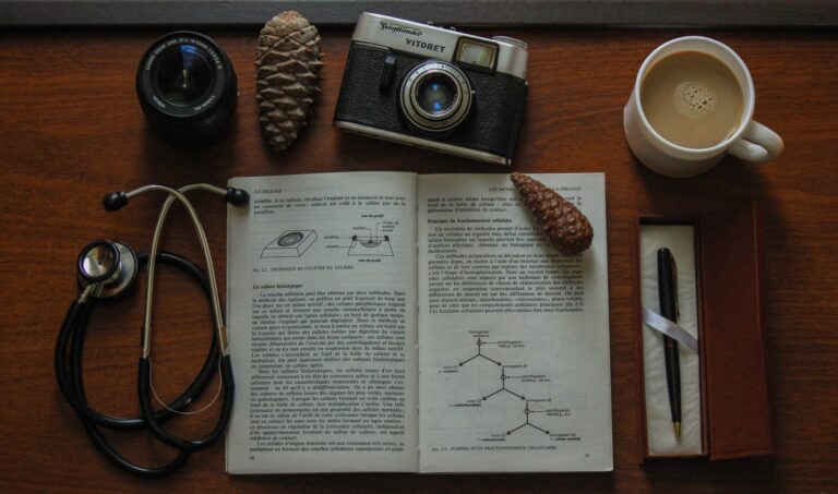 Vintage wooden stethoscope