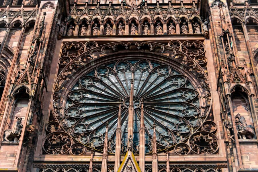 Strasbourg cathedral night