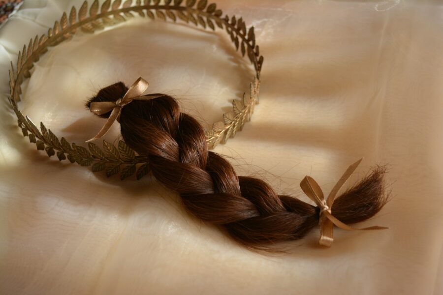 Antique hair jewelry
