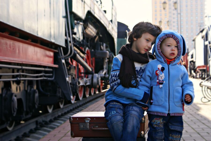 Vintage train station