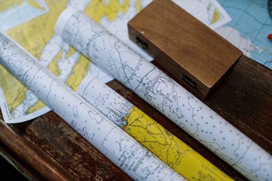 Old nautical chart