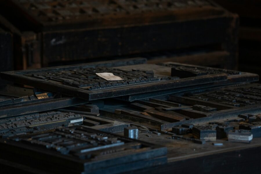 Old printing press