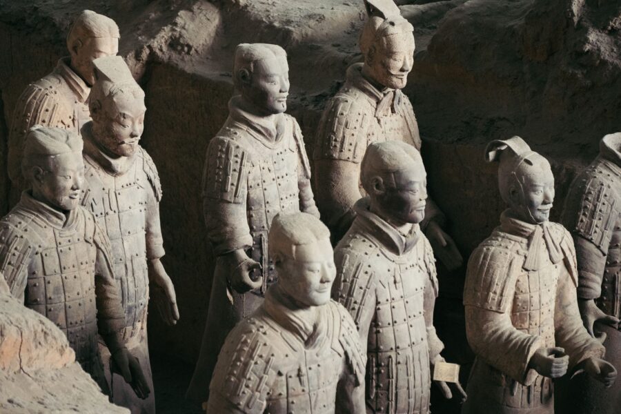 Terracotta warriors rows