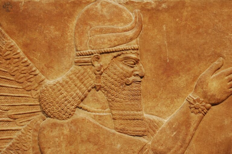 Assyrian lamassu winged