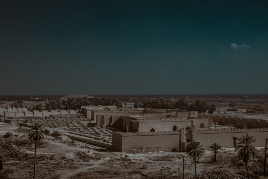 Sumerian ziggurat ruins