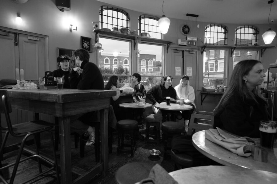 Historic european coffeehouse