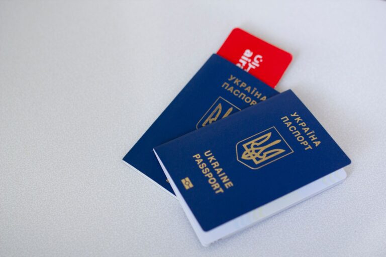 Vintage travel documents