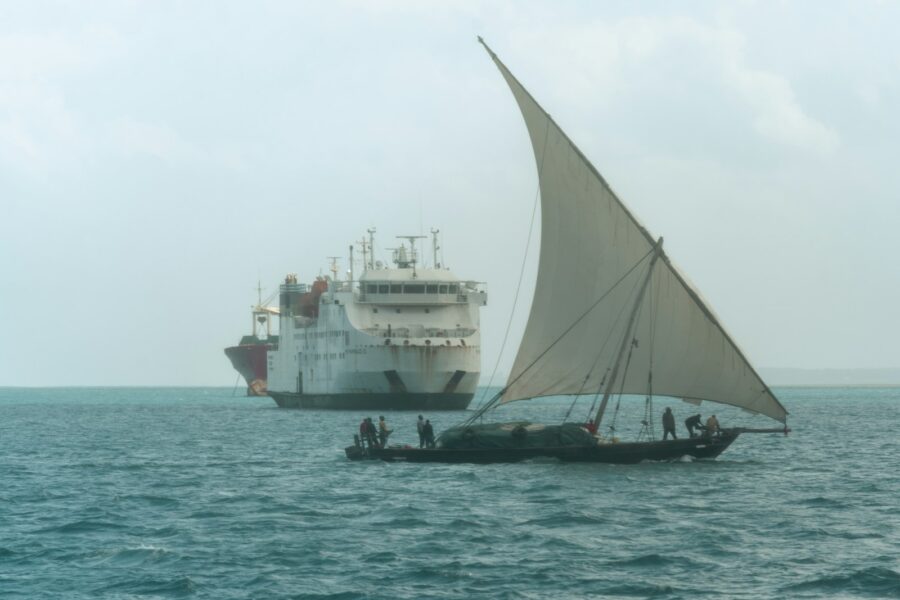Traditional wooden dhow