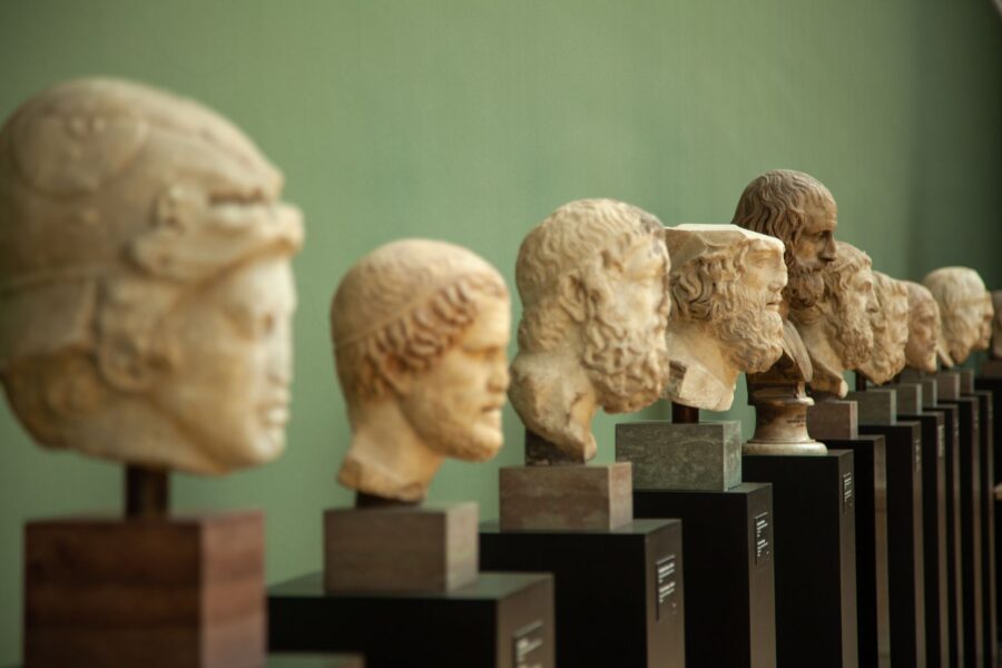 Old greek statue