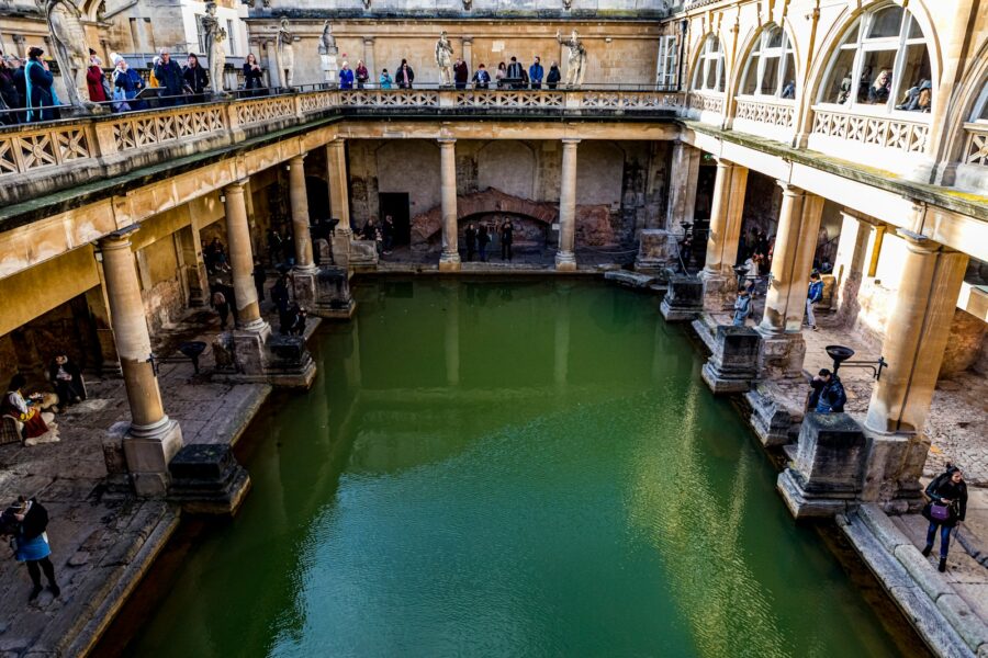 Roman bath ruins