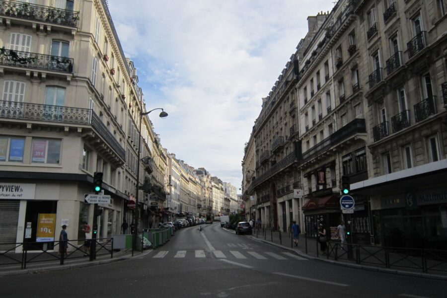 Paris street barricade