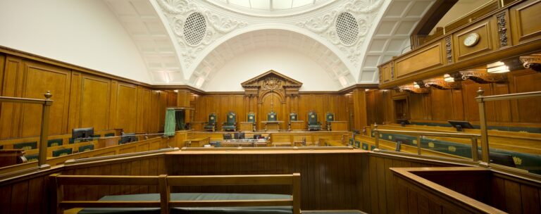 Historic courtroom judge