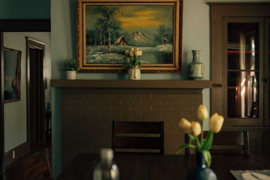 Old painting tulip