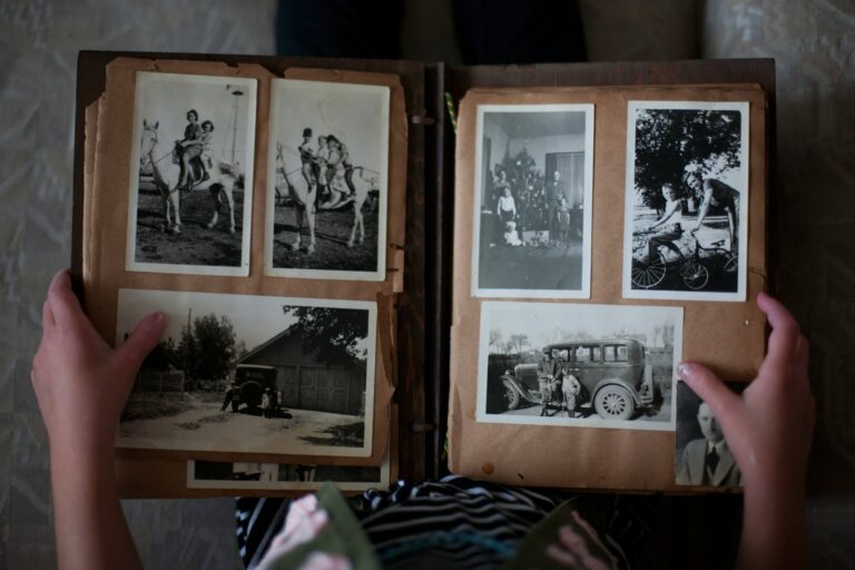 Victorian postcard album