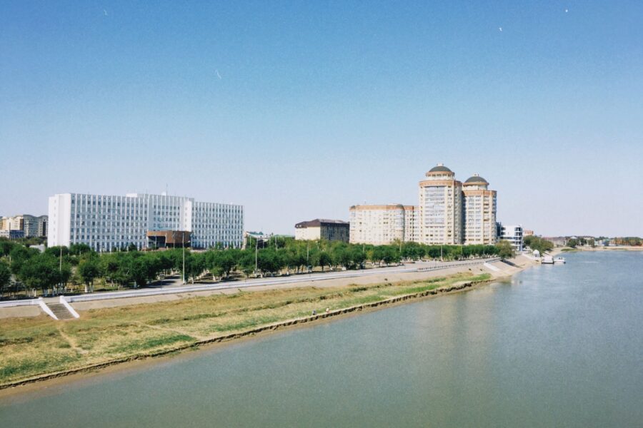 Kazakh steppe city