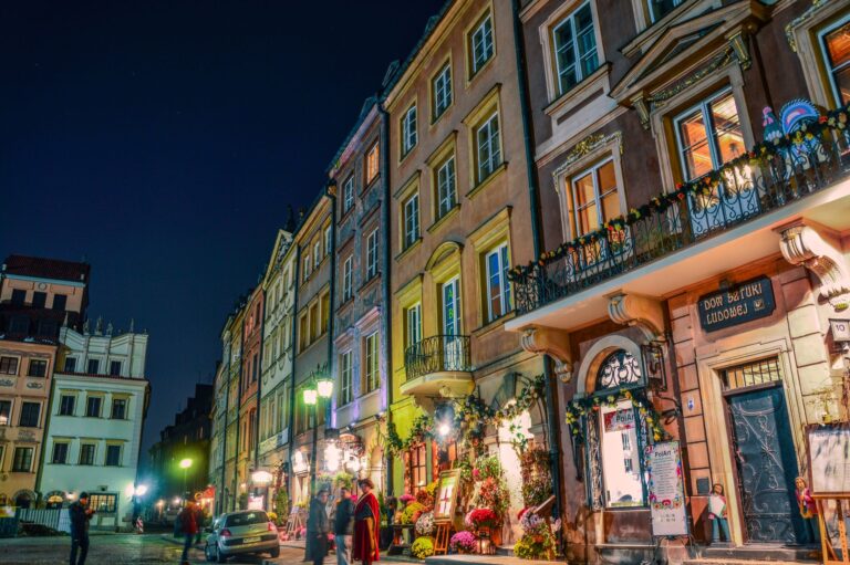 Cobbled warsaw street