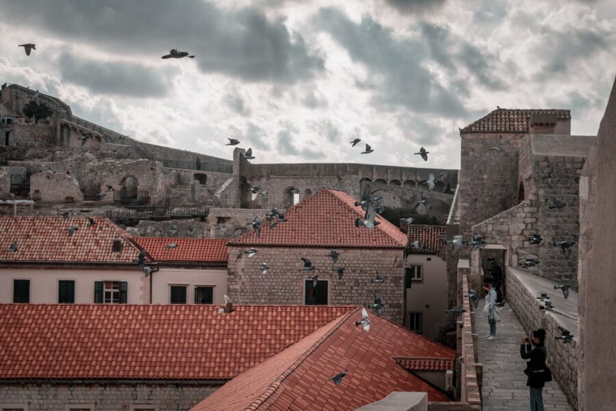 Old city rooftop